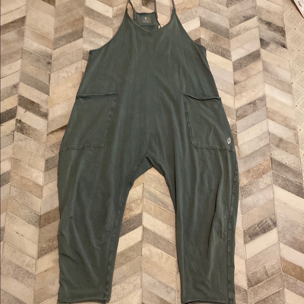 Free People Movement Green Hotshot Onsie